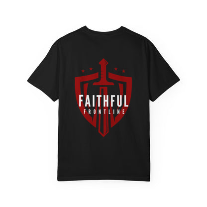 Faithful Frontline Firefighter Shield T-shirt
