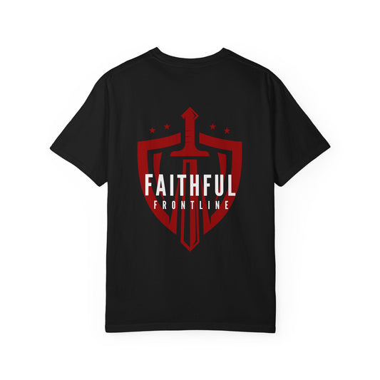 Faithful Frontline Firefighter Shield T-shirt