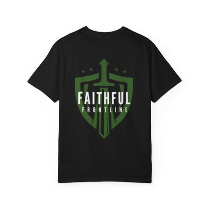Faithful Frontline Military Shield T-Shirt