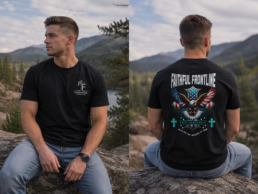 Faithful Frontline PTSD awareness T-shirt